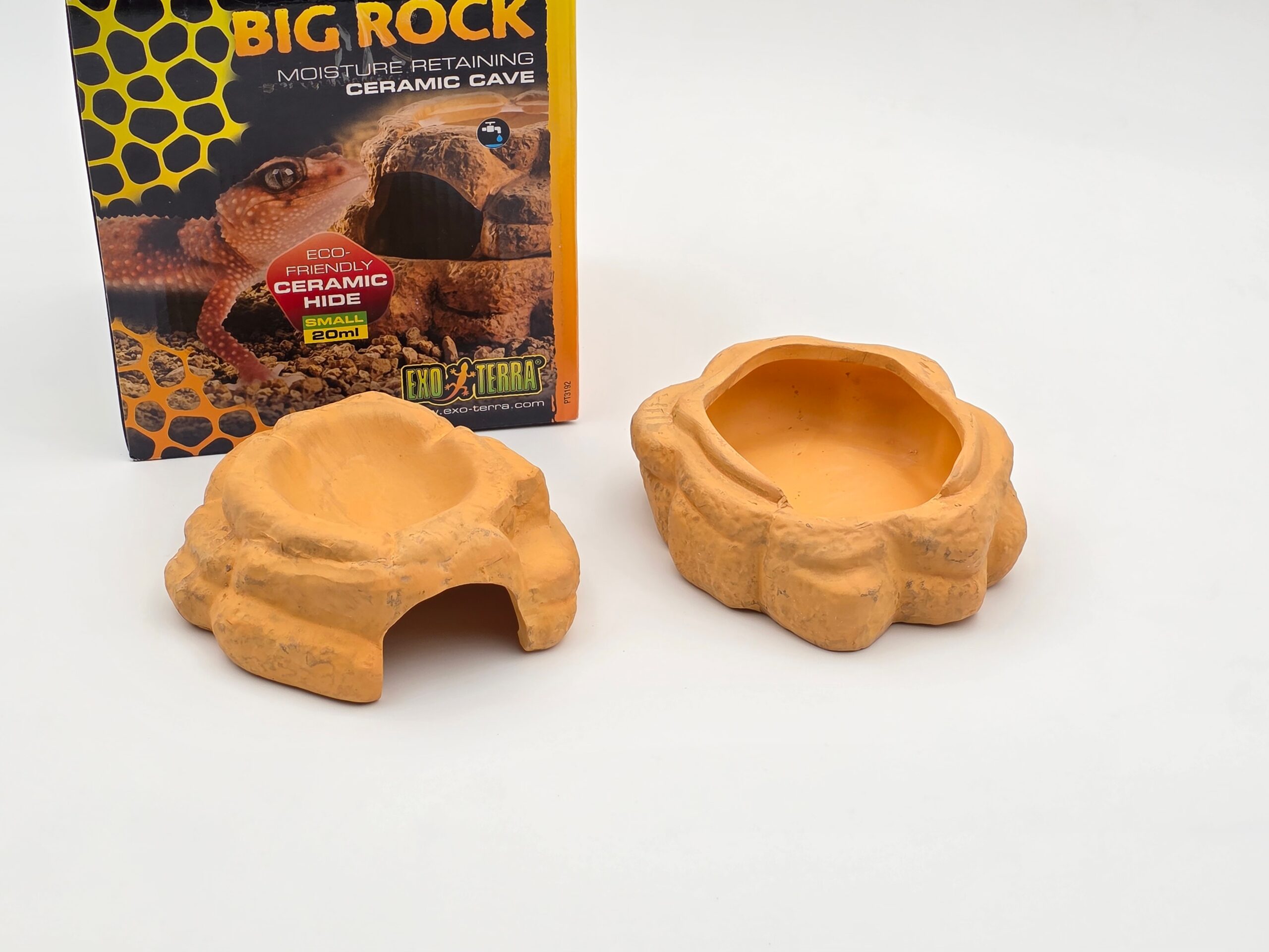 Caverne + abreuvoir intégré "Big rock" Exoterra Taille S (parfait pour les geckos leopards...)